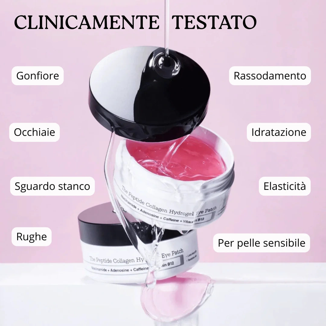 Patch occhi in idrogel al collagene e peptidi