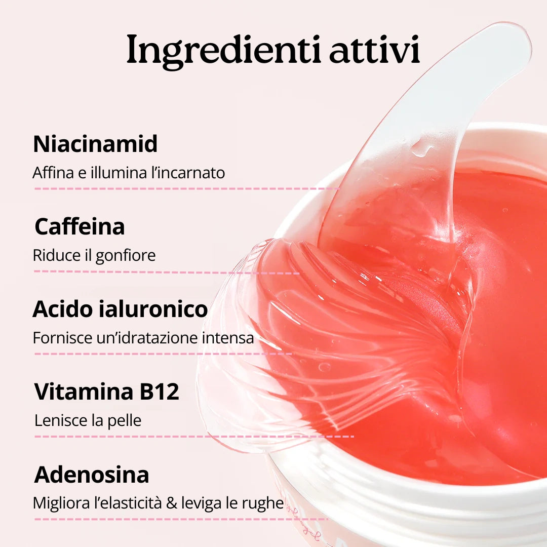 Patch occhi in idrogel al collagene e peptidi