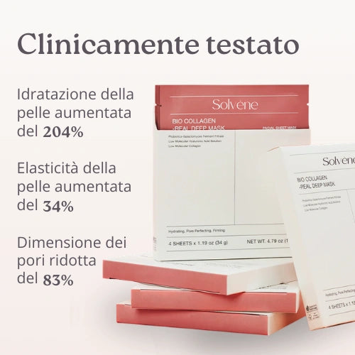 Maschere idratanti al collagene bio