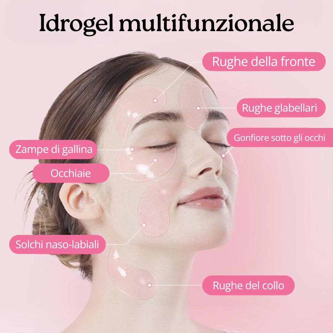 Patch occhi in idrogel al collagene e peptidi